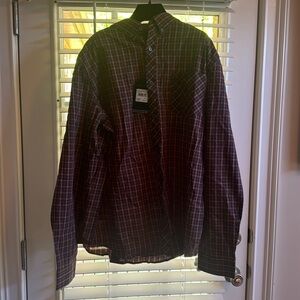 Plaid new dress shirt